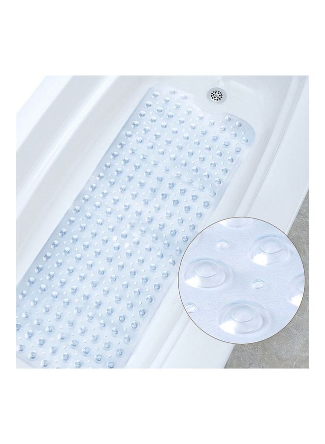 Bathtub Anti-Slip Mat Transparent White 100x40cm - Image 4